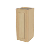 RTA Solid Wood Single Door Wall Cabinets - Kitchen, Bathroom, Living Room and Office Shaker Natural Wood