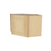 RTA Solid Wood Diagonal Corner Cabinets - Kitchen, Bathroom, Living Room and Office Shaker Natural Wood