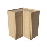 RTA Solid Wood Wall Easy Reach Cabinets - Kitchen, Bathroom, Living Room and Office Shaker Natural Wood