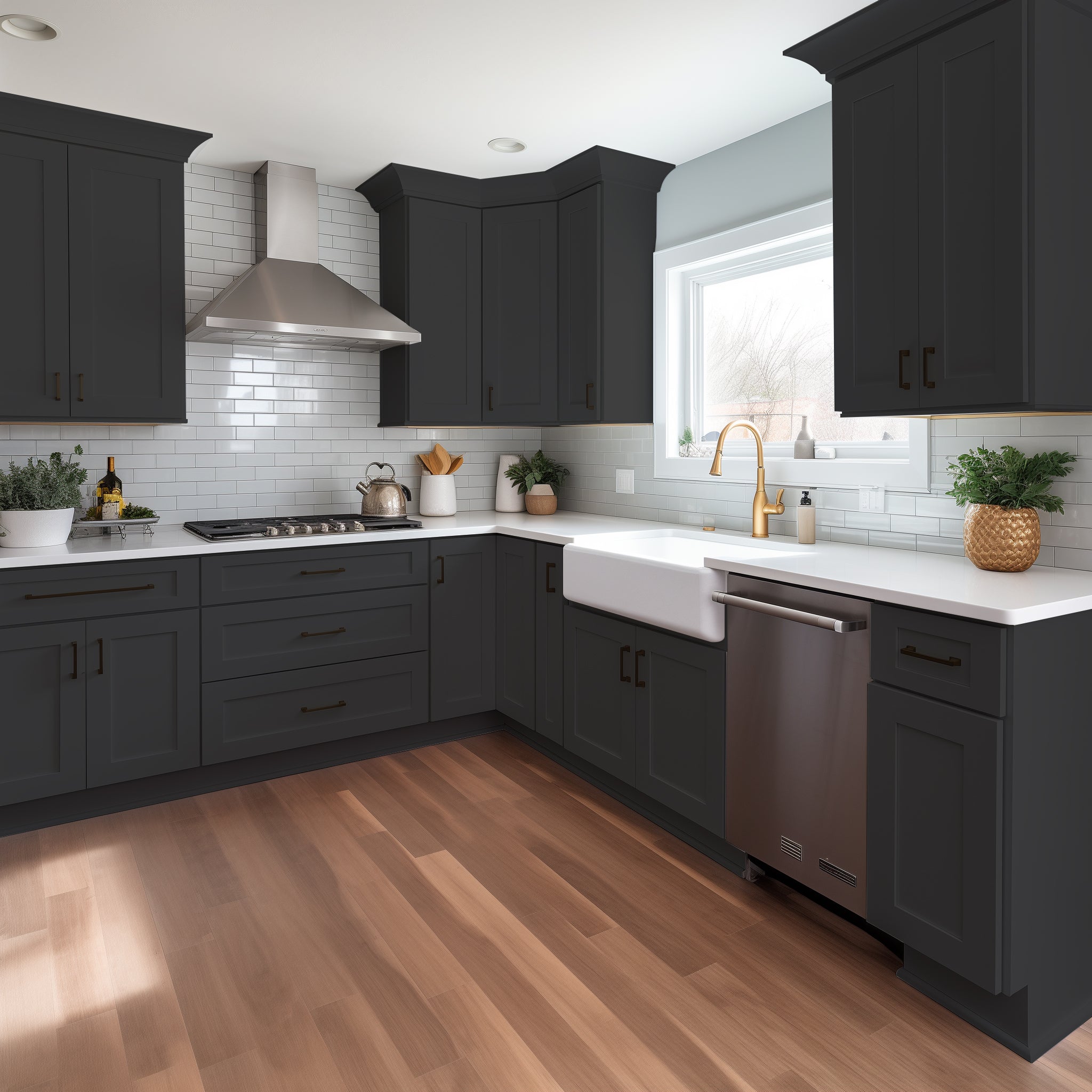 Shaker Charcoal Black Cabinet – Cozyhommie