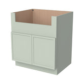 Newtown Solid wood Jade Green RTA Farm Sink Base Cabinet (2 Butt Door)