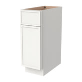 Newtown Origami White Solid Wood RTA Storage Base Cabinet for Kitchen, Bathroom & Laundry Room
