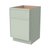 RTA Solid Wood Newtown Drawer Base Cabinet Jade Green for Kitchen, Bathroom & Laundry storage