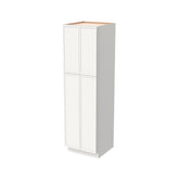 RTA Newtown Origami White Solid Wood Wall Pantry Cabinet for Kitchen Storage