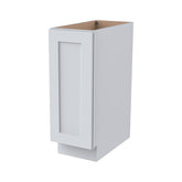 RTA Solid Wood Shaker Full High Door Base Cabinet White for Kitchen/Living Room with 1 Door and 1 Shelf
