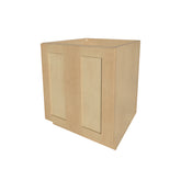 RTA Solid Wood Full High Door Base Cabinets-Kitchen, Bathroom, Living Room and Office Shaker Natural Wood