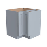 RTA Belmont Gray Lazy Susan Base Blind Corner Cabinet for Kitchen storage with 1 Shelf