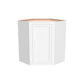 RTA Solid Wood Inset Wall Diagonal Corner Cabinets Origami White for Kitchen Bathroom and Laundry Storage