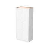 RTA Solid Wood Inset Wall Diagonal Corner Cabinets Origami White for Kitchen Bathroom and Laundry Storage