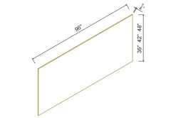 Base Finish Skin Panels Shaker White BP3696-BP4896