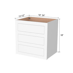 RTA Solid Wood Cabinet Inset Origami White Wall Cabinets for Kitchen Bathroom and Laundry Storage