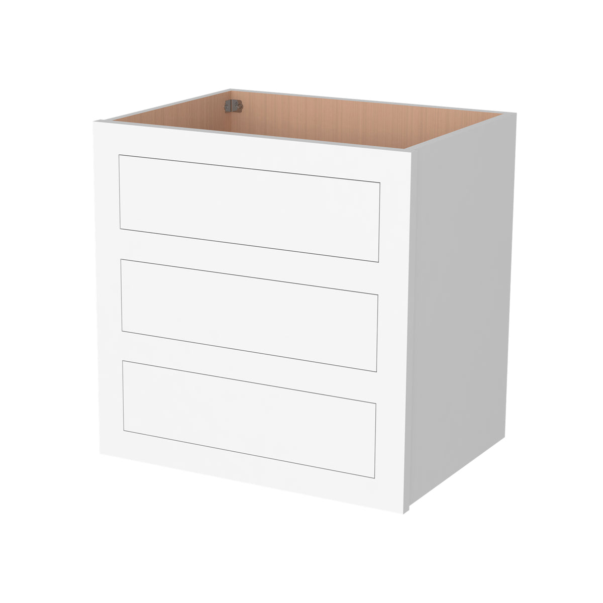 RTA Solid Wood Cabinet Inset Origami White Wall Cabinets for Kitchen Bathroom and Laundry Storage