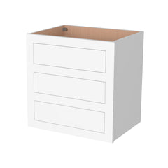RTA Solid Wood Cabinet Inset Origami White Wall Cabinets for Kitchen Bathroom and Laundry Storage