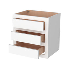 RTA Solid Wood Cabinet Inset Origami White Wall Cabinets for Kitchen Bathroom and Laundry Storage