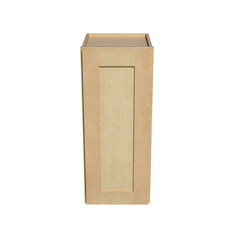 RTA Solid Wood Single Door Wall Cabinets - Kitchen, Bathroom, Living Room and Office Shaker Natural Wood