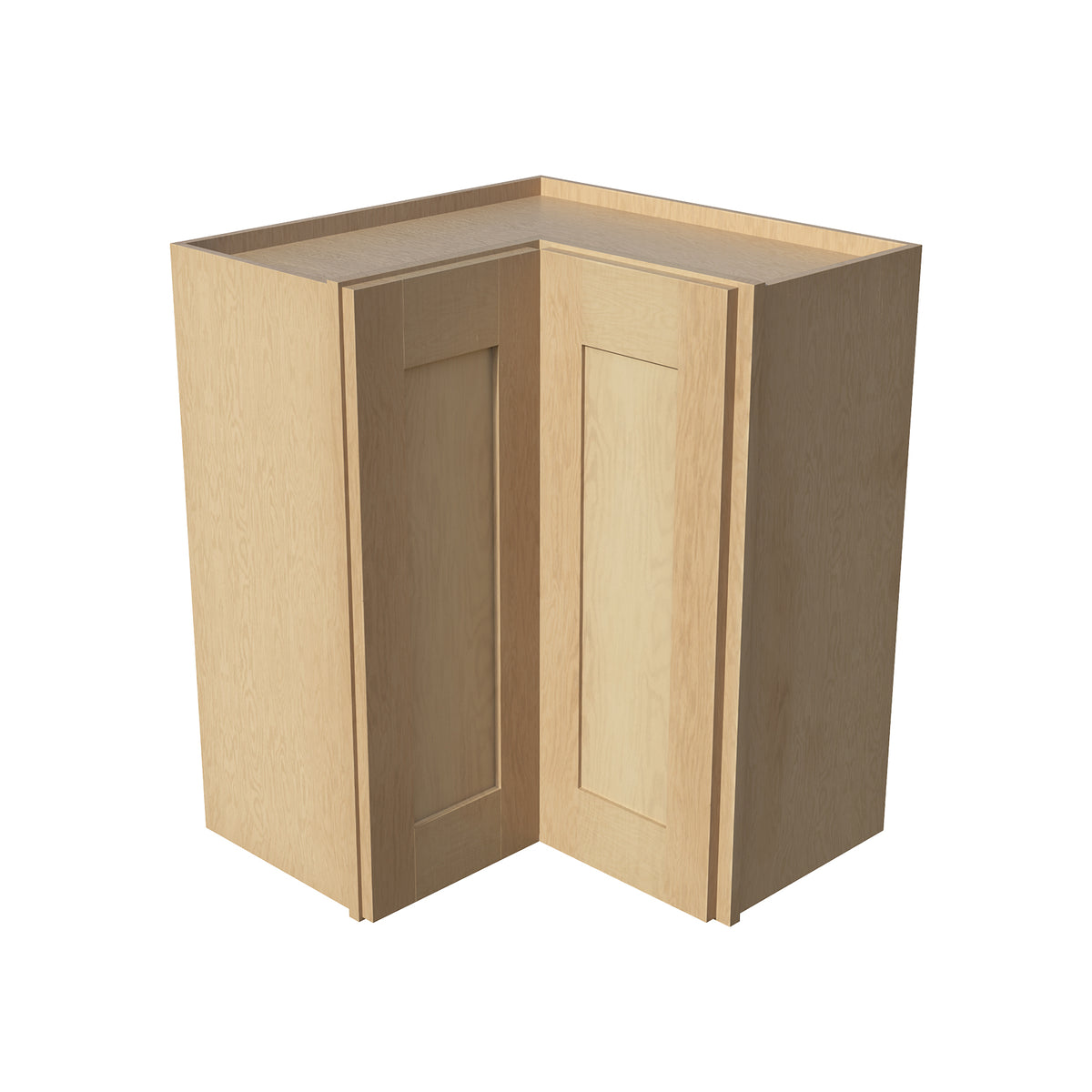 RTA Solid Wood Wall Easy Reach Cabinets - Kitchen, Bathroom, Living Room and Office Shaker Natural Wood