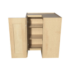 RTA Solid Wood Wall Easy Reach Cabinets - Kitchen, Bathroom, Living Room and Office Shaker Natural Wood