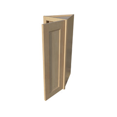 RTA Solid Wood Wall End Corner Cabinets - Kitchen, Bathroom, Living Room and Office Shaker Natural Wood