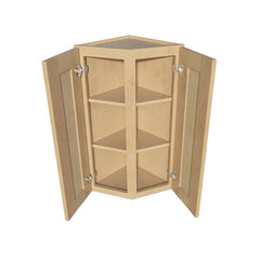 RTA Solid Wood Wall End Angle Cabinets - Kitchen, Bathroom, Living Room and Office Shaker Natural Wood