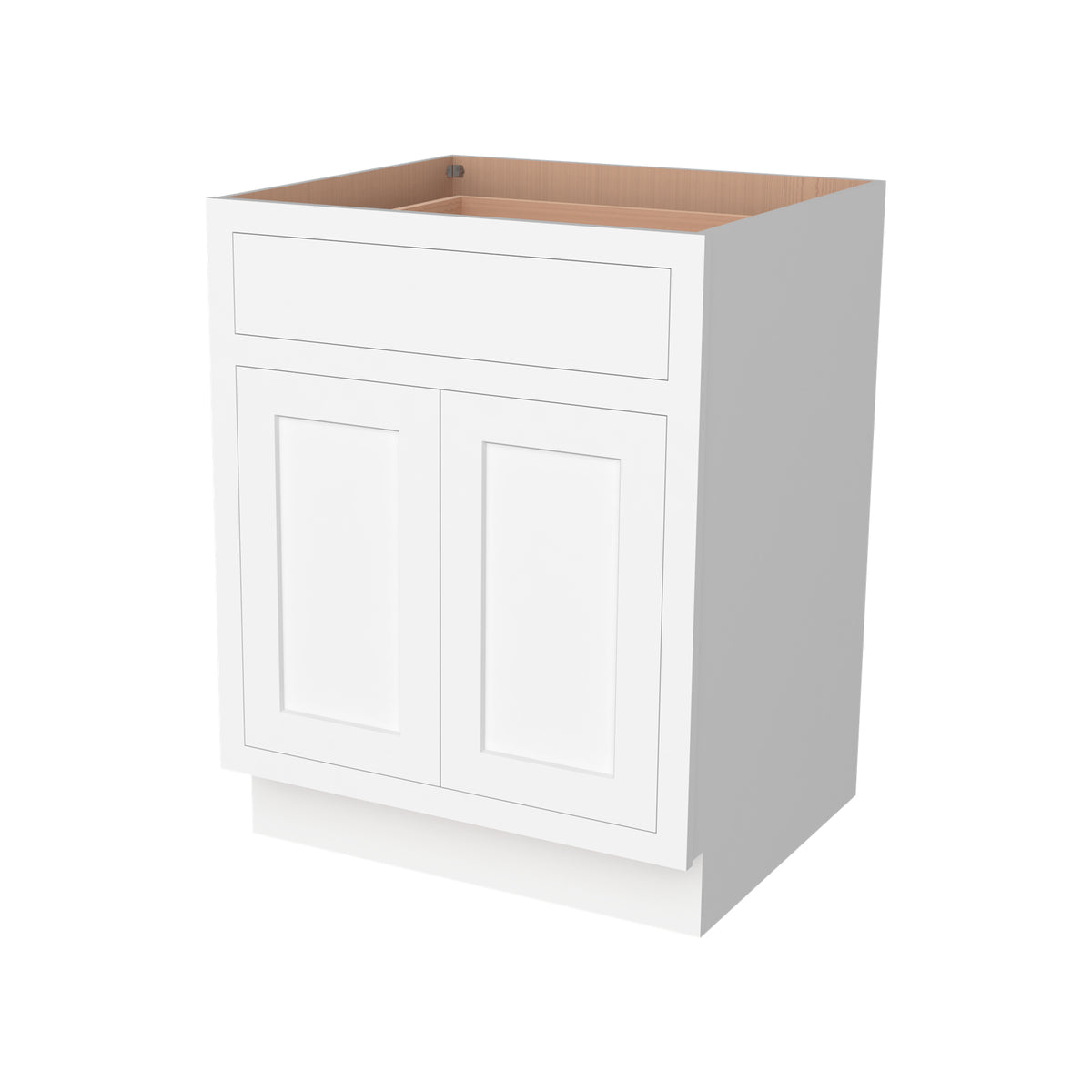 [B24-B36] Inset Series Double Door Single Drawer Bases-Origami White