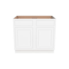 [B39-B42] Inset Series  Double Door Double Drawer Bases-Origami White