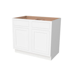 [B39-B42] Inset Series  Double Door Double Drawer Bases-Origami White
