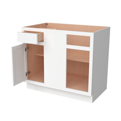 [BBC40-BBC46] Inset Series Blind Corner Bases-Origami White