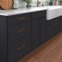 Newtown Series Charcoal Black Cabinets