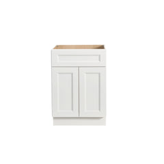 RTA Solid Wood Escada Kitchen/Living Room Base Cabinet with 1 Drawer 1 Shelf and 2 Doors