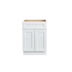 RTA Solid Wood Escada Kitchen/Living Room Base Cabinet with 1 Drawer 1 Shelf and 2 Doors