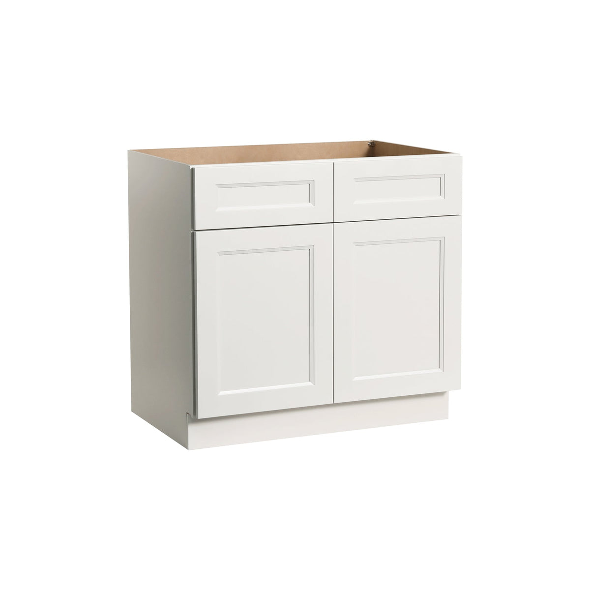 RTA Solid Wood Escada Kitchen/Living Room Base Cabinet with 2 Drawers 1 Shelf and 2 Doors