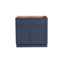 RTA Solid Wood Escada Kitchen/Living Room Base Cabinet with 2 Drawers 1 Shelf and 2 Doors