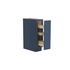 RTA Solid Wood Escada Spice Rack Base Cabinet for Kitchen Bathroom and Laundry Storage，Midnight Blue