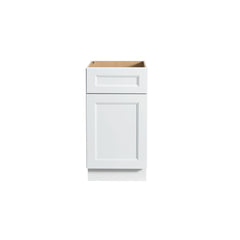 RTA Solid Wood Escada White Waste Basket Base Cabinet for Kitchen/Living Room