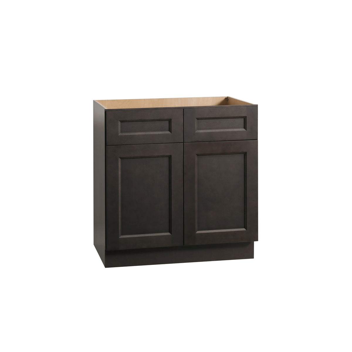 RTA Solid Wood Escada Kitchen/Living Room Base Cabinet with 2 Drawers 1 Shelf and 2 Doors