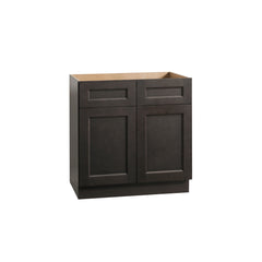 RTA Solid Wood Escada Kitchen/Living Room Base Cabinet with 2 Drawers 1 Shelf and 2 Doors