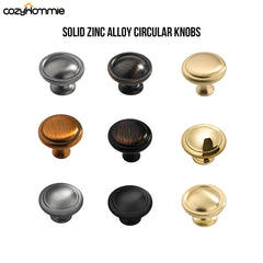 Kitchen Cabinet Knobs/ Handles, Drawer Knobs Dresser Handles- Solid Zinc Alloy Circular Knobs, Door Handles, Handles for Dresser Drawers