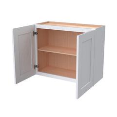 Shaker White Double Door Wall Cabinets W3024-W3624