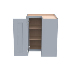 RTA Shaker Solid Wood Wall Easy Reach Cabinet Gray for Kitchen Bathroom and Laundry Storage