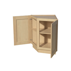 RTA Solid Wood Base End Cabinets - Kitchen, Bathroom,Laundry Room Storage Shaker Natural Wood