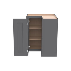 RTA Shaker Solid Wood Wall Easy Reach Cabinet Pebble Gray for Kitchen Bathroom and Laundry Storage