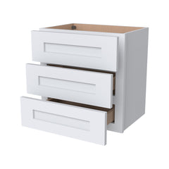 [3DW18-3DW24] Shaker White Wall Drawer Cabinets