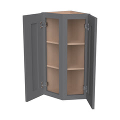 RTA Shaker Solid Wood Wall Cabinet Pebble Gray for Kitchen, Bathroom & Laundry Storage