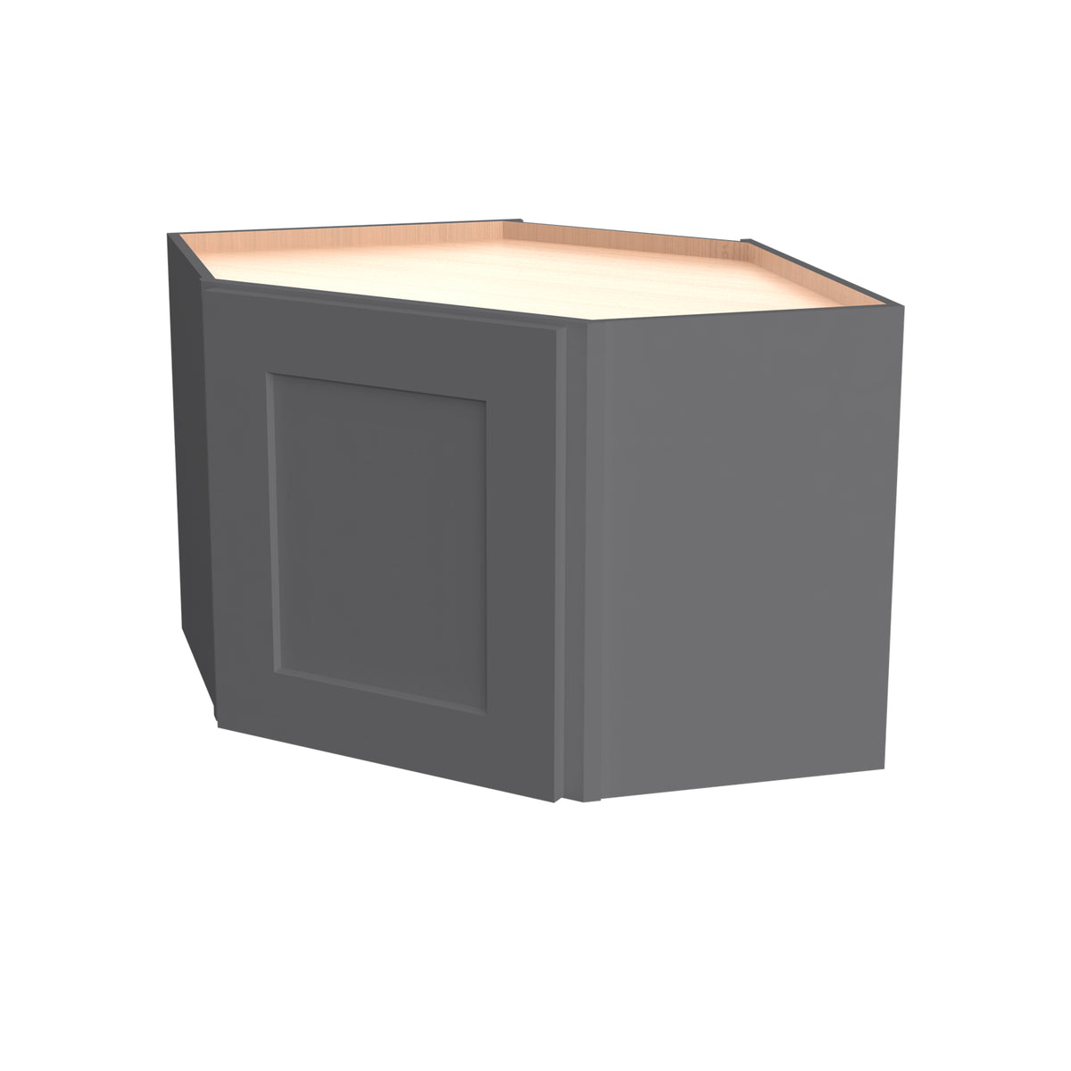 [WDC2418] Shaker Pebble Gray Diagonal Corner Cabinets