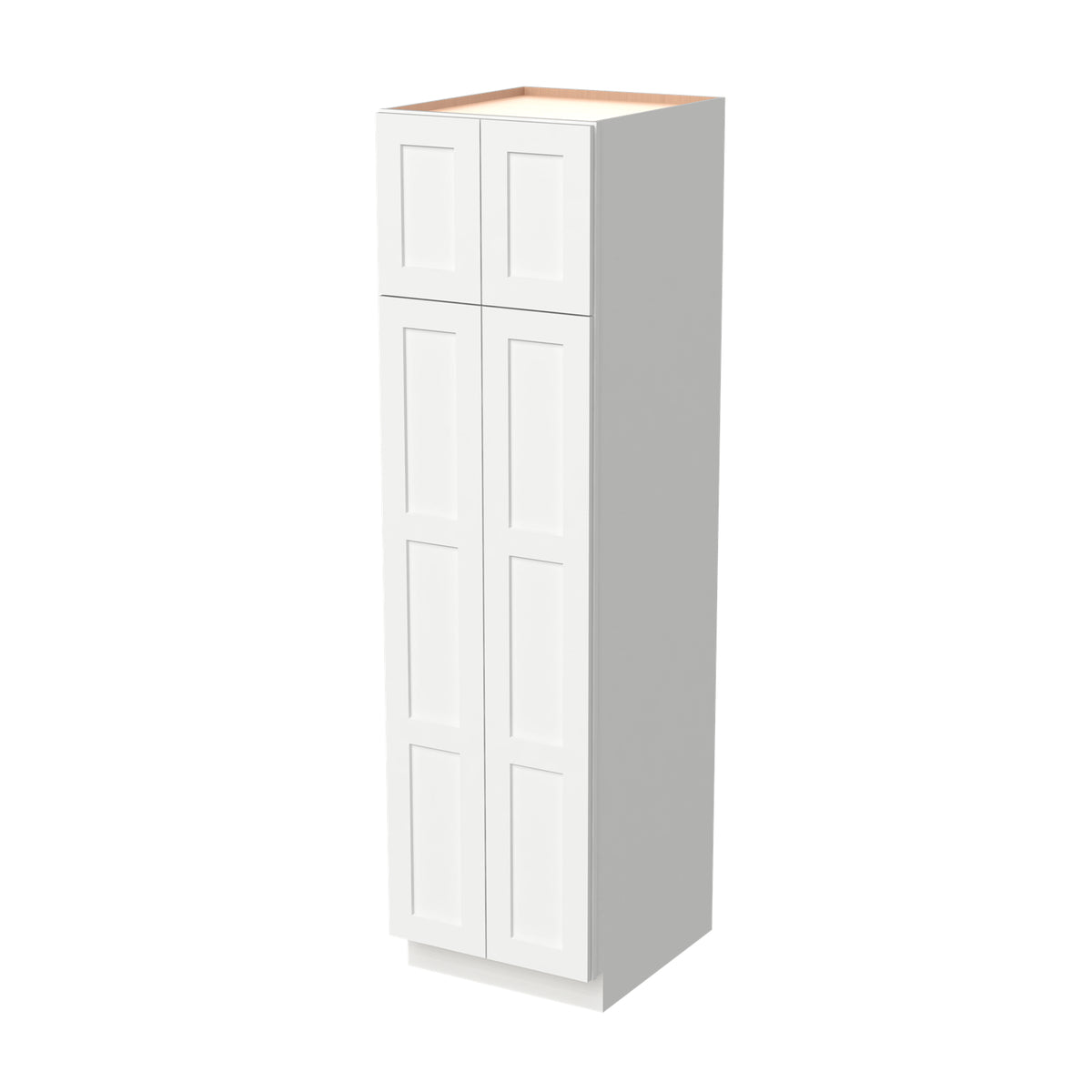 [BC2490-BC2496] Shaker Origami White Broom Closets