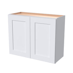 Shaker White Double Door Wall Cabinets W3024-W3624