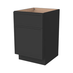 RTA Solid Wood Newtown Drawer Base Cabinet Charcoal Black for Kitchen, Bathroom & Laundry storage