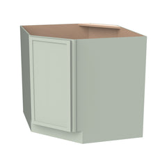 RTA Newtown Solid wood Corner Sink Base Cabinet Jade Green