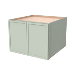 RTA Solid Wood Newtown Jade Green Wall Cabinet for Kitchen Bathroom & Laundry Storage