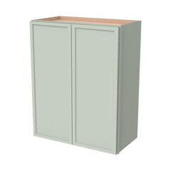 RTA Newtown Solid Wood Wall Cabinet Jade Green for Kitchen, Bathroom & Laundry Storage